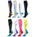 New men's and women's sports pressure socks multi-color outdoor running high tube compression socks_vogvips.com