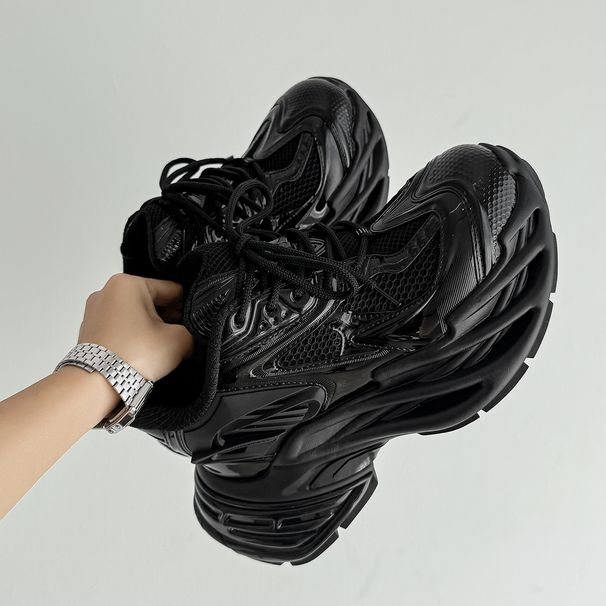 Counter Quality Logo 1 Correct Dad For Men And Women New Style Invisible Hidden Heel 11CM Thick Sole Height Increasing Casual Couple Sports Shoes_vogvips.com
