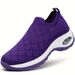 Women's Shoe Size 2025 Sock Mouth, One Foot Casual Shoes, Breathable And Simple Air Cushion Sports Shoes_vogvips.com