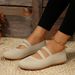 Flat Bottomed Ingle For Women, 2025 Autumn New Item, Plu Ize Round Toe Cover, Fahionable And Comfortable Caual_vogvips.com
