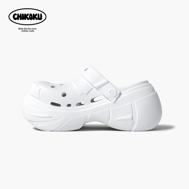 Hole Shoes For Men In Summer, Eva Thick Sole, Breathable, Non Slip, Stepping On Shit, Couples' Slippers For Women_vogvips.com