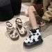Winter New EVA Thick Sole Warm Closed Heel Non-Slip Cotton Shoes Cute Fleece-Lined Snow Boots For Women_vogvips.com