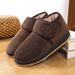 Middle Aged Elderly Men's Women's Slippers, Winter Cotton Indoor Outdoor Wear, Warm And Plush Anti Cold Bag Heel, Hairy_vogvips.com