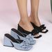 Elegant Sky Blue Mule Sandals – Chunky Heel Square-Toe Slides With Floral Accents (Breathable Suede, Non-Slip Rubber Sole)_vogvips.com