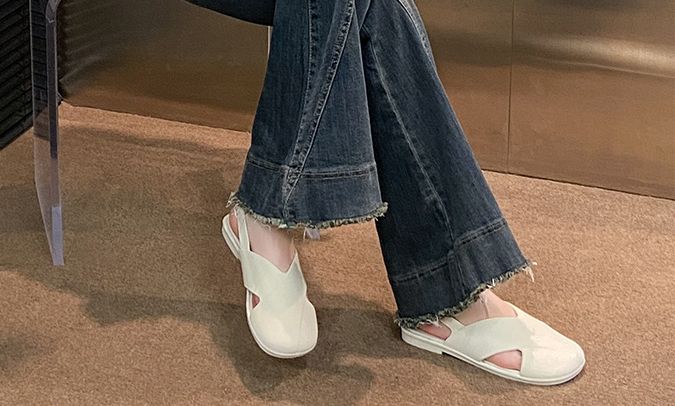 Closed-Toe For Women Summer Outdoor New Fashion Versatile Retro Fairy Style Casual Flat Beach Sandals_vogvips.com