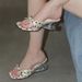 French-style Polka Dot Bow Slippers For Women, 2026 Summer New Model, Open-toed, Elegant Mid-heel Sandals_vogvips.com
