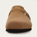 Kidmi Men' Suede Cork Footbed Clog For Women Soft Leather Adjutable Buckle Slip-on Potato Shoe Sandal Beach_vogvips.com