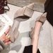 2025 New High Heels: Black Sexy Stiletto French Style Pointed Toe Shallow Hollow Out Trendy Women's Shoes_vogvips.com