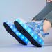 Maishuhu Children's Roller For Girls With Wheels Boys Four-Wheel Youth Glowing Skate Shoes_vogvips.com