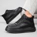 Casual Thick-soled Invisible Heightening Shoes Round Head Lace-up Board Shoes Breathable Sports Shoes Board Shoes_vogvips.com