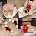 Summer Linen Personalized Floral Slide Sandals For Women With Pearls And Mesh, Fairy Style, Non-Slip Soft Sole Home_vogvips.com