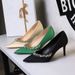 High Heels Thin Heel Light Mouth Pointed Satin Rhinestone Thin High Heel Single Shoes Women_vogvips.com