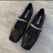 One-Strap Brown Flats New 2024 Spring And Autumn Flat French Style -inspired Square-Toed Mary Jane Shoes For Women_vogvips.com