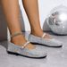 Women's Casual Loafers With Glitter Detailing Round Toe Slip-On Comfortable Soft Sole Mary Jane Flats For Everyday Wear_vogvips.com