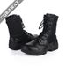Black Combat Boots Black God Light Combat Boots Shock Absorbing High Top Outdoor Tactical Boots Combat Boots Breathable_vogvips.com