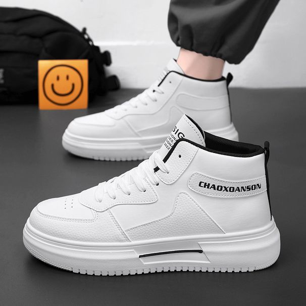 Men's Shoes High-top Shoes Men's Little White Shoes Platform Sports Shoes Casual Board Shoes_vogvips.com