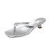 Summer New Plus Size Fashionable Flip Flops For Women, Stiletto Heel, Square Toe, Casual High Heeled Sandals_vogvips.com