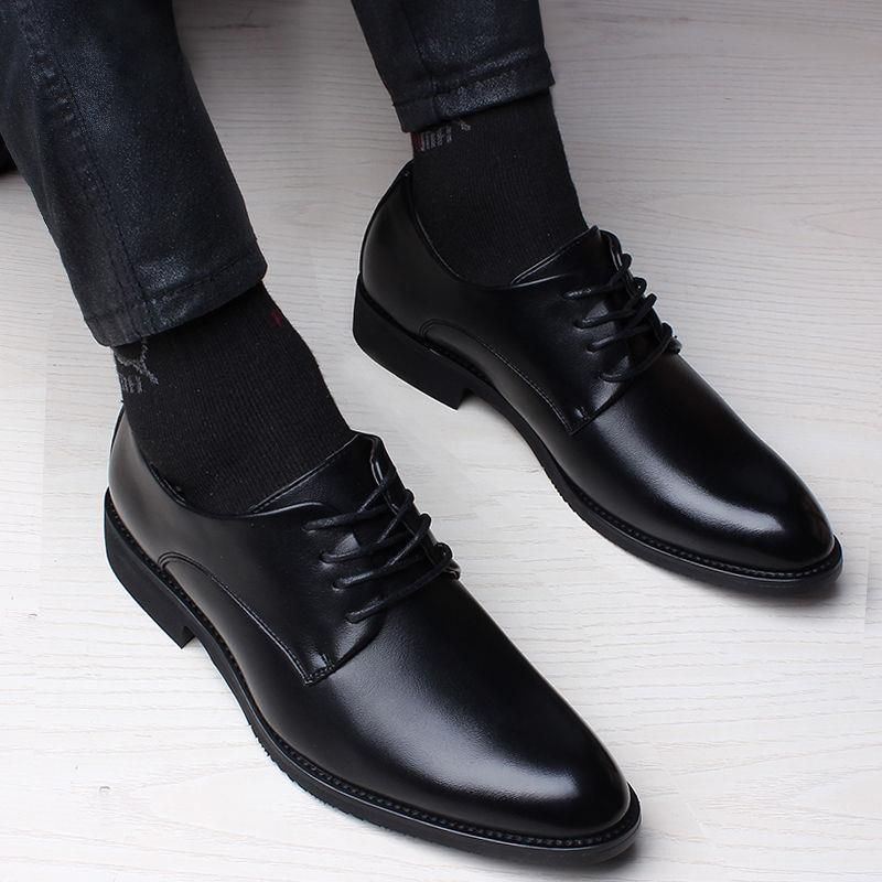 Genuine Leather Cowhide Special Offer Business British Style Lace-up Men's Fashion Versatile Formal Shoes Trendy_vogvips.com
