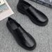 European Warm Series 2025 Autumn Winter New Increasing Men's Low Top Casual Leather Shoes Slip-On Driving Non-Slip Invisible Height Increase_vogvips.com