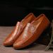 Unbeatable Quality Bean 2025 Spring New Item Plus Size Cowhide Lazy Men's Casual Leather Shoes Men_vogvips.com