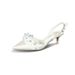 Women's White High Heeled Sandals 5cm Wedding Pointed Toe Stiletto Heels New Style Spring Summer Fashion Ladies Footwear_vogvips.com