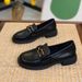 First Layer Cowhide Leather Small Leather Shoes Soft Sole One Pedal Loafers Women's Shoes Flat Single Shoes_vogvips.com
