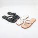 MS Women's Square Toe Flat Sandals With Rhinestones – Comfortable Wide Fit Flip Flops For Beach, Casual & Summer Wear (Black, White, Beige)_vogvips.com