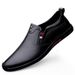 Men's Shoes Men's Casual Leather Shoes Embossed Crocodile Pattern Beanie Shoes Men_vogvips.com