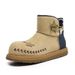 Couple Short Boots Fleece Thickened Warm Snow Boots Wind Martin Boots_vogvips.com