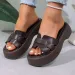 Sandals Women Wedges Summer Slides Slippers Slip Party Flexible Casual Pool Luxury Shoes_vogvips.com