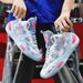 Net cloth basketball shoes anti-slip wear damping professional actual combat shoes_vogvips.com