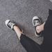 Women's Shoes Chunky Platform Lace-Up Shoes - Comfortable & Stylish Slip-On Sneakers With Cushioned Insole, Breathable Lining & Non-Slip Rubber Sole_vogvips.com