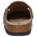 Bebealy Fashion Vegan Leaher For Women Men Comfy Cork Foobed Mules Unisex Poao Shoes New Lady Clogs Wih Arch_vogvips.com