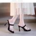 High-heeled Shoes For Petite Women That Don't Tire The Feet, 2024 European And American Summer New Style, Rhinestone_vogvips.com