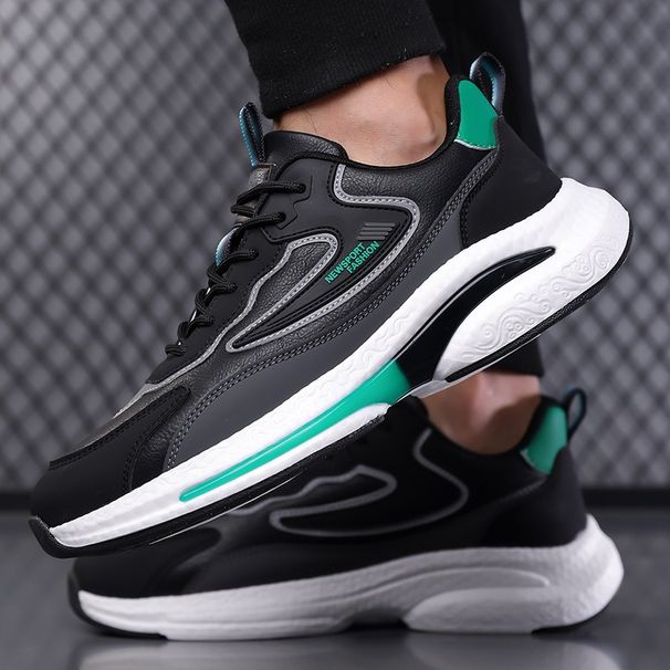 Spring Men's Mesh Casual Sports Shoes Fashionable Versatile Comfortable Breathable Men's Leather Shoes_vogvips.com