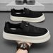 Board Shoes 2024 New Men's Shoes Simple Low-top Lace-up Canvas Shoes Trend All Match Breathable Casual Shoes_vogvips.com