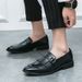 New Loafers, Buckle Tassel, Business Leather, British Men's Foot On Shoe Set, Leather Shoes_vogvips.com