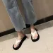 Black/white Mixed Color Thick Bottom Flip Flops Women Famous Designer Clip Toe Slippers Ladies Platform Jandal Slides_vogvips.com