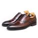 Summer Block Casual Business Dress Genuine Soft Leather Breathable Men's Wedding Shoes_vogvips.com