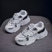Dad's Women's Autumn New Breathable Mesh Shoes, Children's Korean Version Versatile Thick Sole Height Increasing_vogvips.com