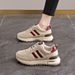 2025 Spring And Autumn New Women's Lightweight Running Shoes With Soft Sole, Non-Slip, Fleece-Lined Leather Surface,_vogvips.com