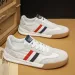 Leather Men White Sneakers Breathable Skateboarding Shoes Mens Outdoor Walking Running Shoes Couple Casual_vogvips.com