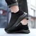 Oversized Men's Fly Woven Mesh Sports And Leisure Slip-On Feet, Lazy People, Socks, Couples, Lightweight Running Shoes,_vogvips.com