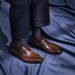 Men's Business Dress Leather Shoes Top Layer Cowhide Lounger Lofu Shoes Cover Foot Square Toe Hand-polished Color British Style Men's Shoes_vogvips.com