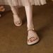 Super Comfortable Fairy-style French Flat Half-sandals For Outdoor Wear, 2026 Summer New Model, Genuine Leather_vogvips.com