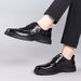 Euro Step Top Layer Cowhide British Style Men's Brogue Business Genuine Leather Derby Groom Wedding Shoes_vogvips.com