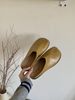 Chic Tabi Split-Toe Mules For Women - Avant-Garde Leather Slip-On Flats, Elegant Indoor Outdoor Comfort Shoes_vogvips.com
