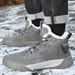 Live Broadcast Men's Cotton Shoes Winter Fleece-Lined Martin Boots Outdoor Men's Shoes Warm Short Boots Lightweight Snow_vogvips.com