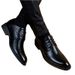 Leather Breathable Korean Style British Black Trendy Casual Business Formal High-end New Pointed Toe Men's Shoes_vogvips.com
