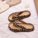 XMISTUO Korean Style Leopard Print Flip-Flops For Women, Summer Thick-Soled Fashionable Beach Non-Slip Sandals_vogvips.com